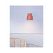 Radiance Collection 1 Light 8 inch Gloss Blush Pendant Ceiling Light
