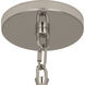Decker 3 Light 24 inch Polished Nickel Pendant Ceiling Light in Pearl Gray