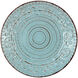 Rustic Flare Antiqued Turquoise Dinner Plate