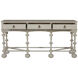 Arrington 76 X 21 inch Cerused White / Antique Brass Console Table