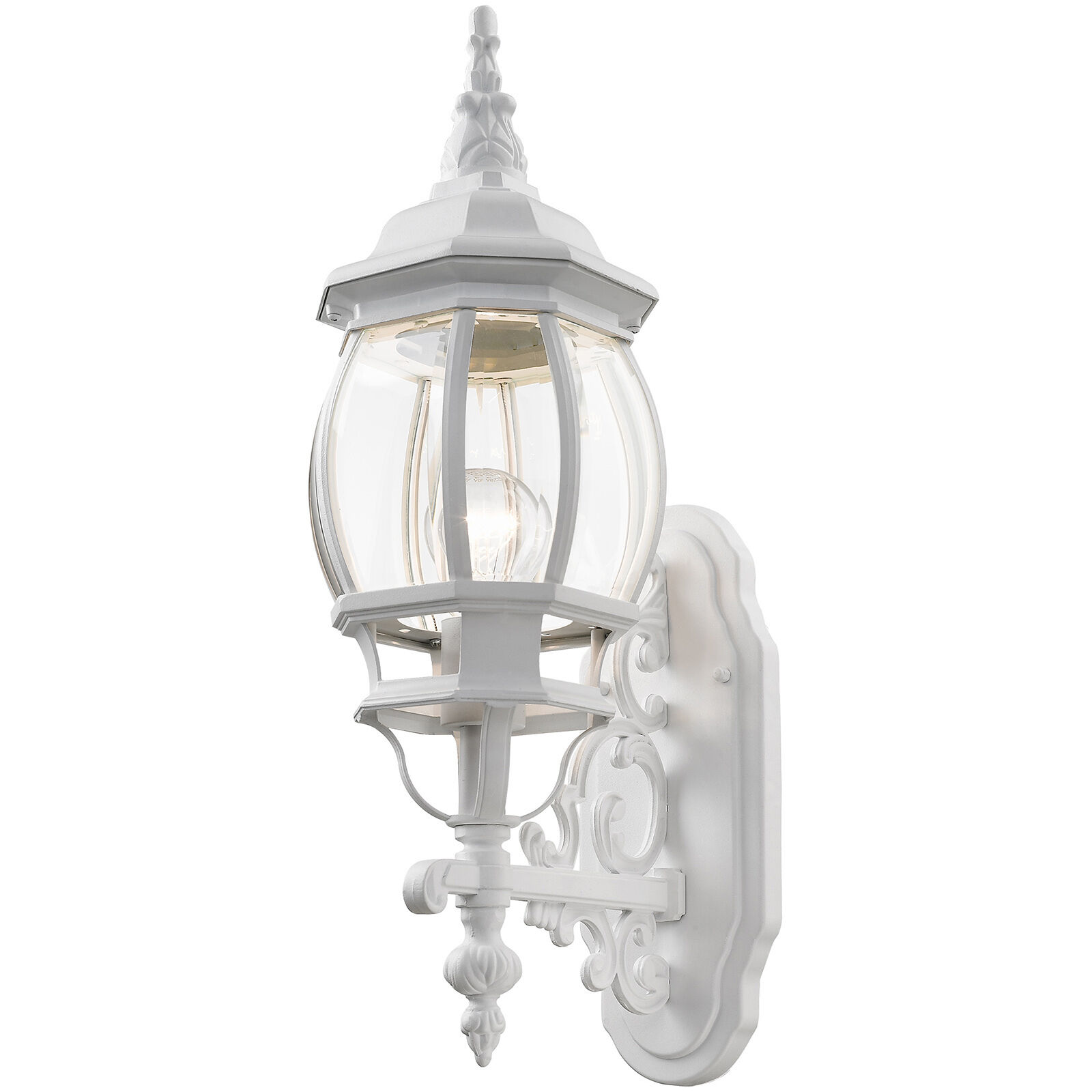 Frontenac 1 Light 20 inch Textured White Outdoor Wall Lantern