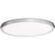 Argo 1 Light 15 inch Brushed Nickel Flush Mount Ceiling Light