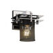 Metropolis 1 Light 6.5 inch Polished Chrome Wall Sconce Wall Light in Cylinder with Flat Rim