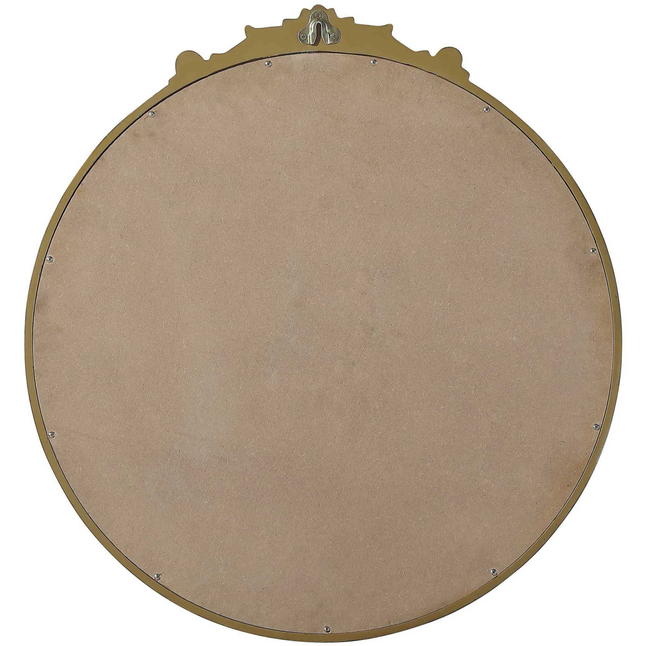 Naomi 32 X 30 inch Antique Brass Mirror