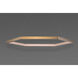 Hex LED 39.5 inch Brushed Champagne Suspension Pendant Ceiling Light