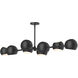 Alora Mood Willow 8 Light 48.25 inch Matte Black Linear Pendant Ceiling Light