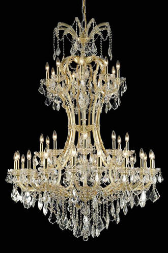 Maria Theresa 36 Light 46 inch Gold Foyer Ceiling Light in Clear, Royal Cut