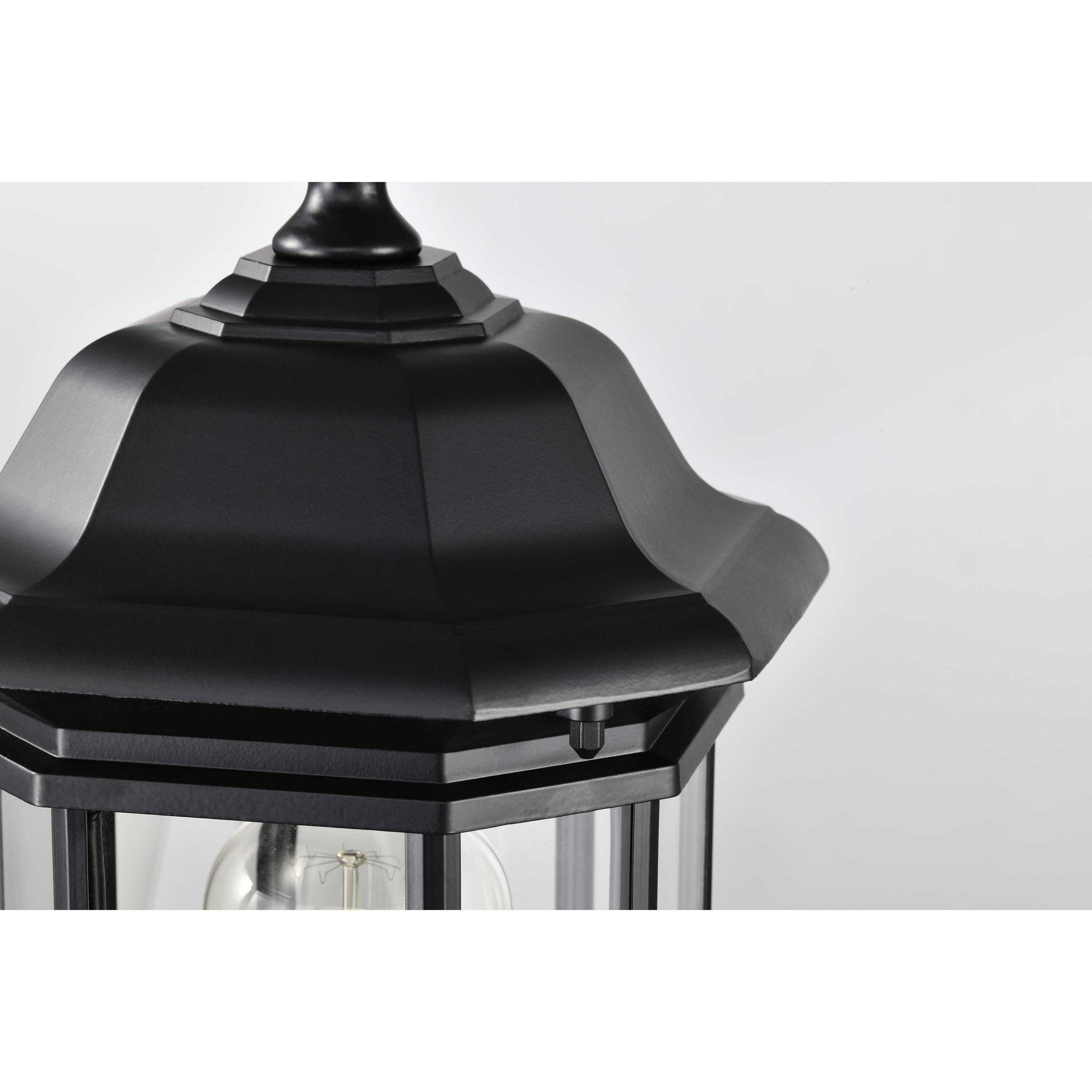 Hopkins 19 inch Matte Black Post Lantern, Large