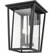 Seoul 3 Light 22.75 inch Black Outdoor Wall Light