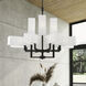 Rubix 12 Light 44 inch Black Foyer Chandelier Ceiling Light, Extra Large
