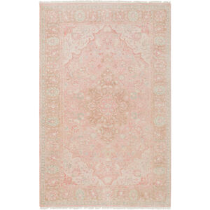 Transcendent 102 X 66 inch Rose/Bright Pink/Sage/Camel/Cream Rugs, Wool