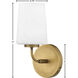 Kline LED 6.75 inch Heritage Brass Bath Light Wall Light