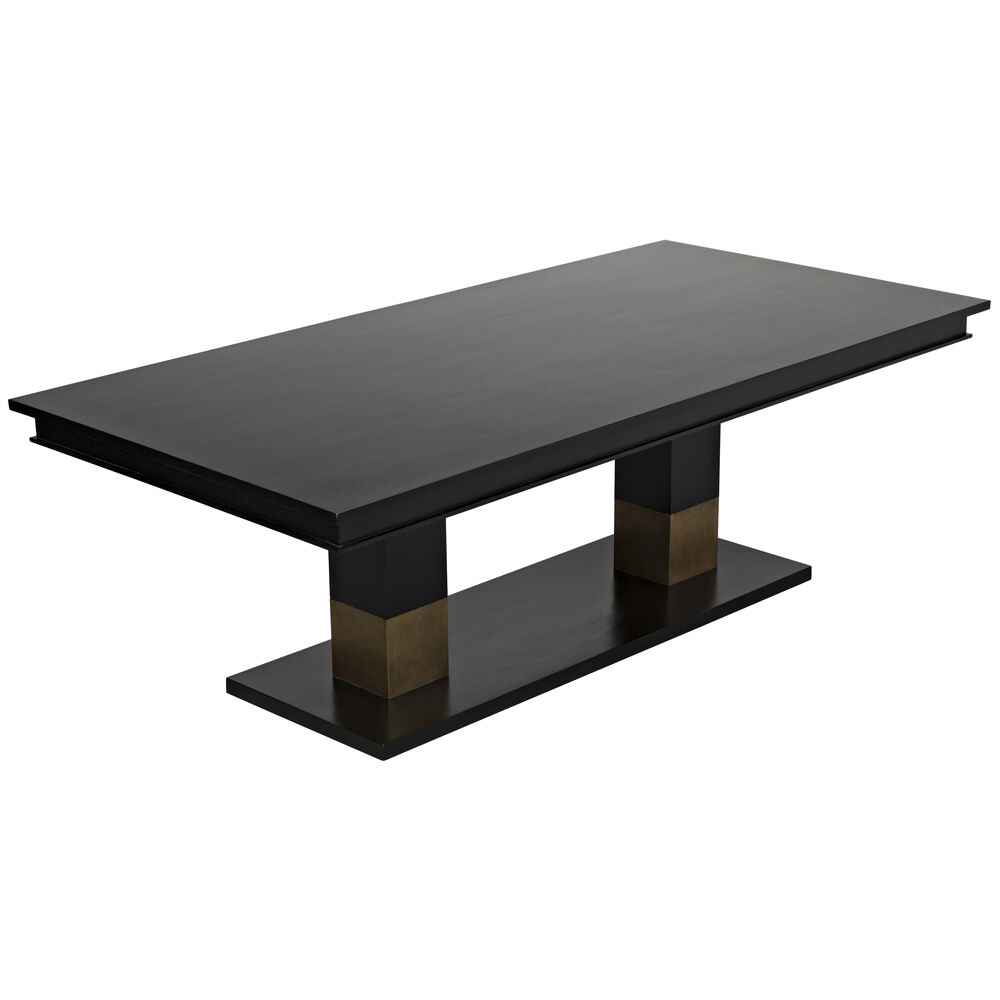 Ravenko 90 X 44.5 inch Hand Rubbed Black Dining Table