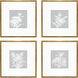 Echinacea / Leaf Study Blue and White Framed Art