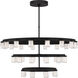 Kelly Wearstler Esfera LED 44 inch Nightshade Black Chandelier Ceiling Light