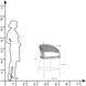 Juri 39.5 inch Porpoise and Charcoal Brown with Dark Gray Outdoor Counter Stool
