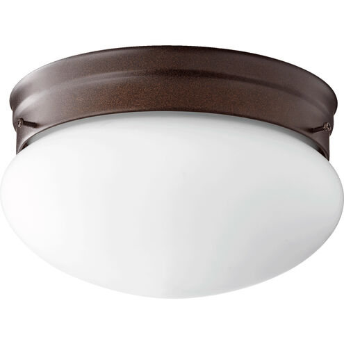 Fort Worth 2 Light 10 inch Oiled Bronze Flush Mount Ceiling Light