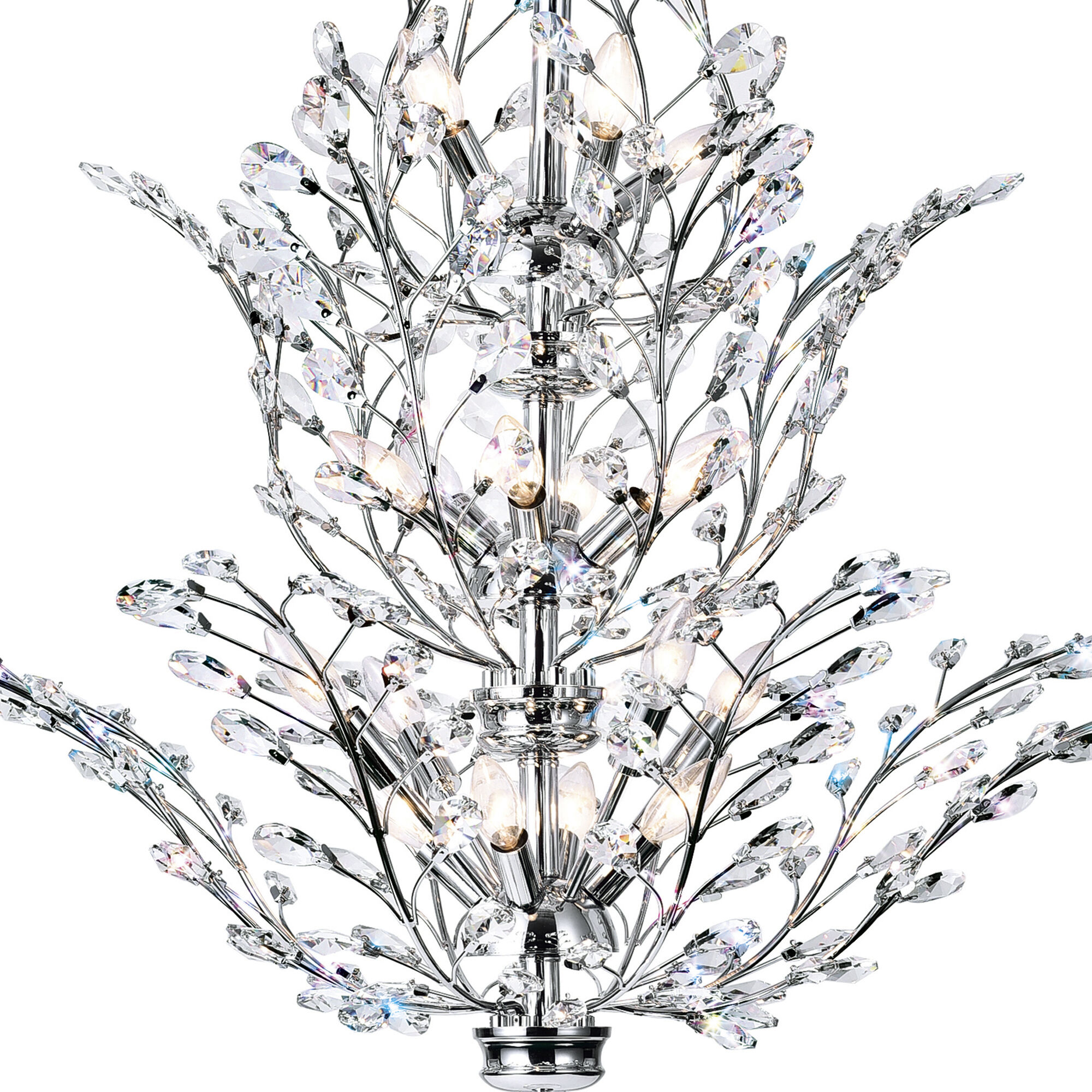 Ivy 18 Light 40 inch Chrome Chandelier Ceiling Light