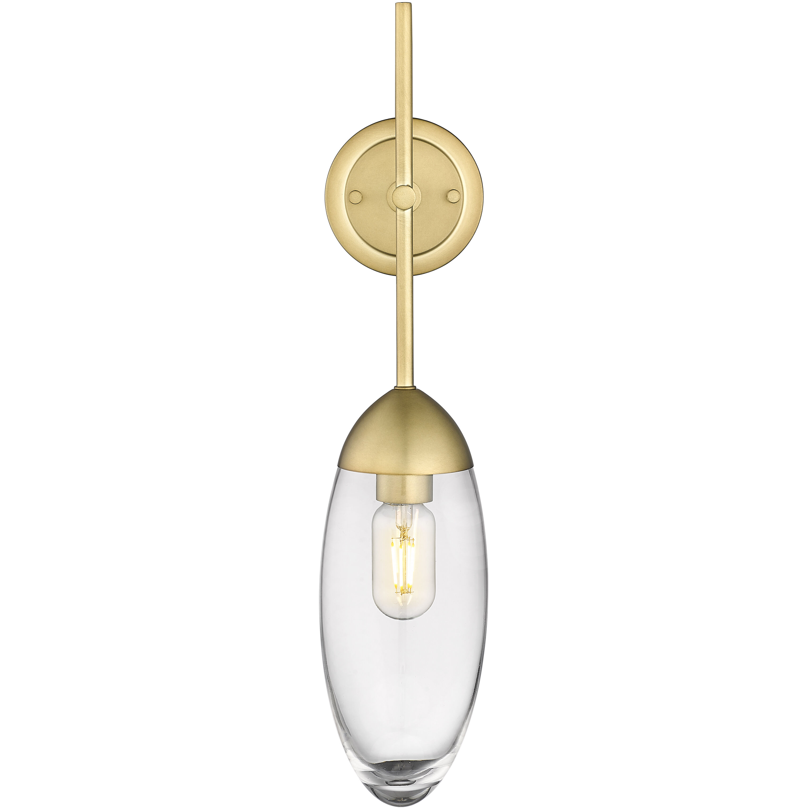 Arden 1 Light 4.5 inch Rubbed Brass Wall Sconce Wall Light