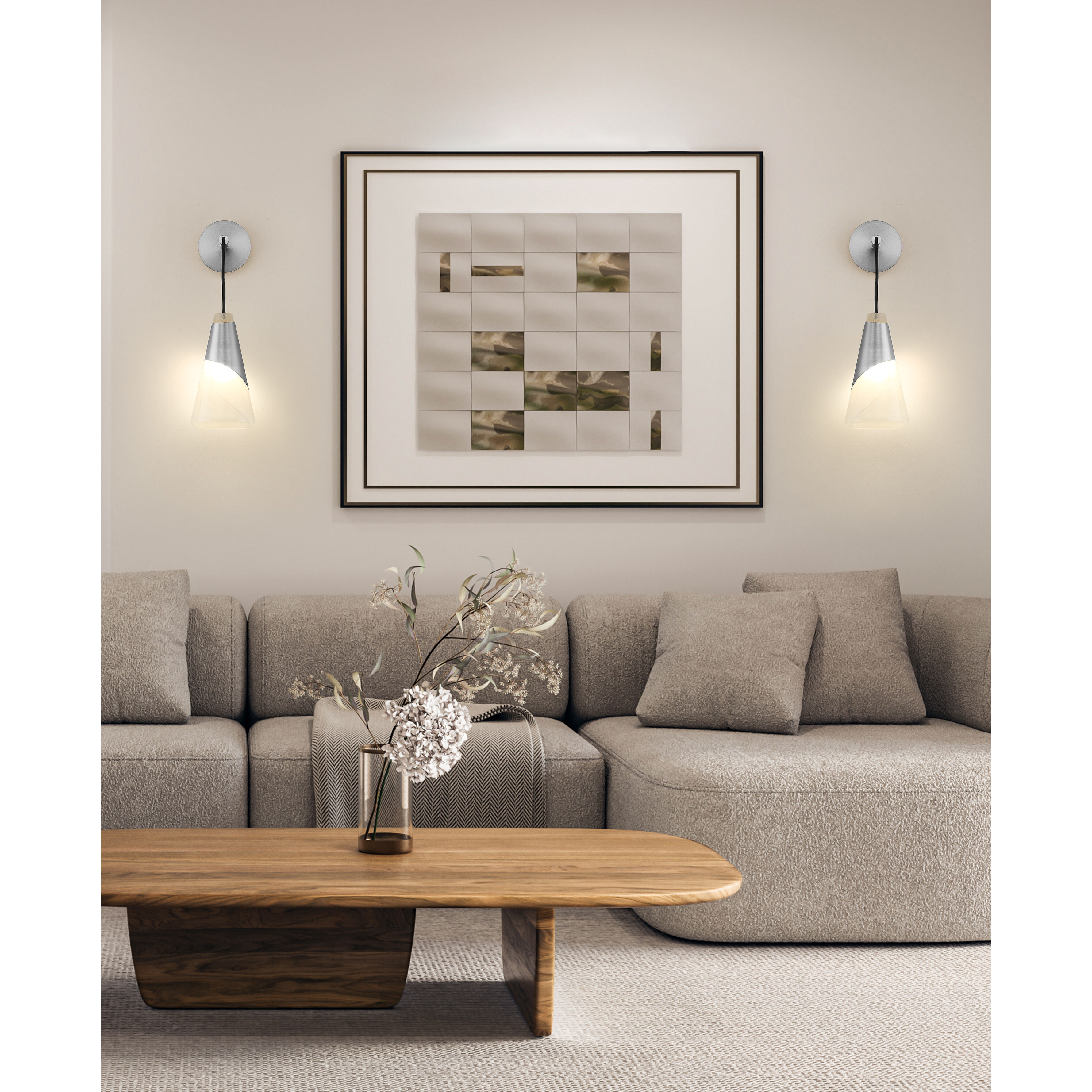 Aimie Wall Sconce Wall Light in Brushed Nickel