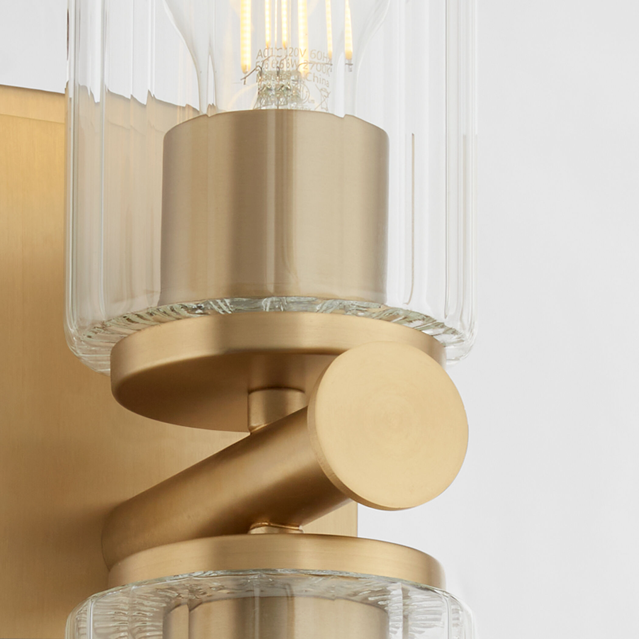 Mercier Wall Mount Wall Light in Aged Brass