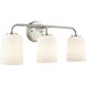 Laphia 3 Light 22 inch Brushed Nickel Vanity Light Wall Light