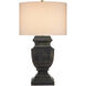 Balustrade 31.5 inch 150 watt Distressed Light Black Table Lamp Portable Light