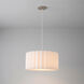 Scallop 1 Light 16 inch Satin Nickel Pendant Ceiling Light
