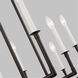 C&M by Chapman & Myers Bayview 8 Light 47.75 inch Aged Iron Linear Chandelier Ceiling Light