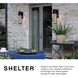 Shelter LED 21 inch Hematite Outdoor Wall Mount Lantern, Medium