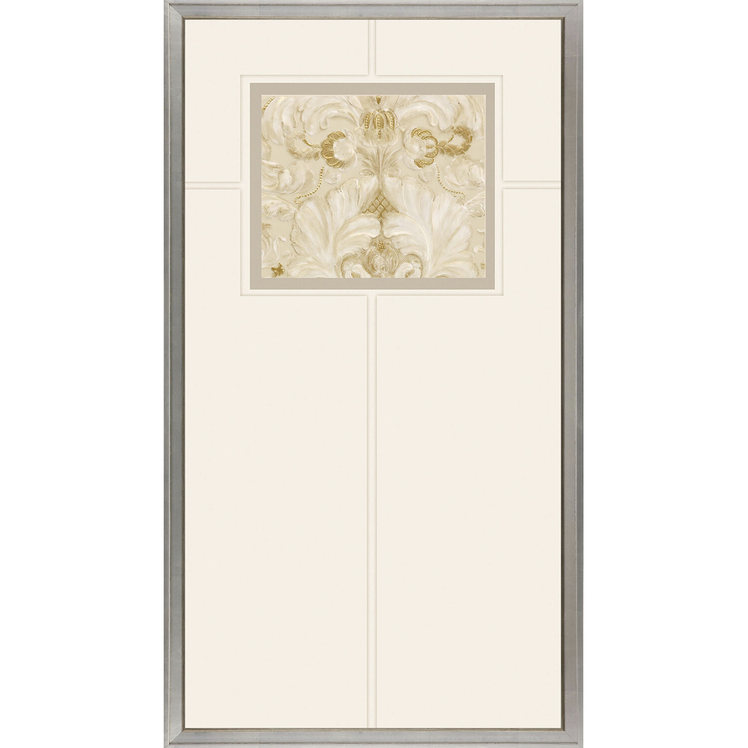 Fragmento Metallic and Beige and Neutral Framed Art, The Studio