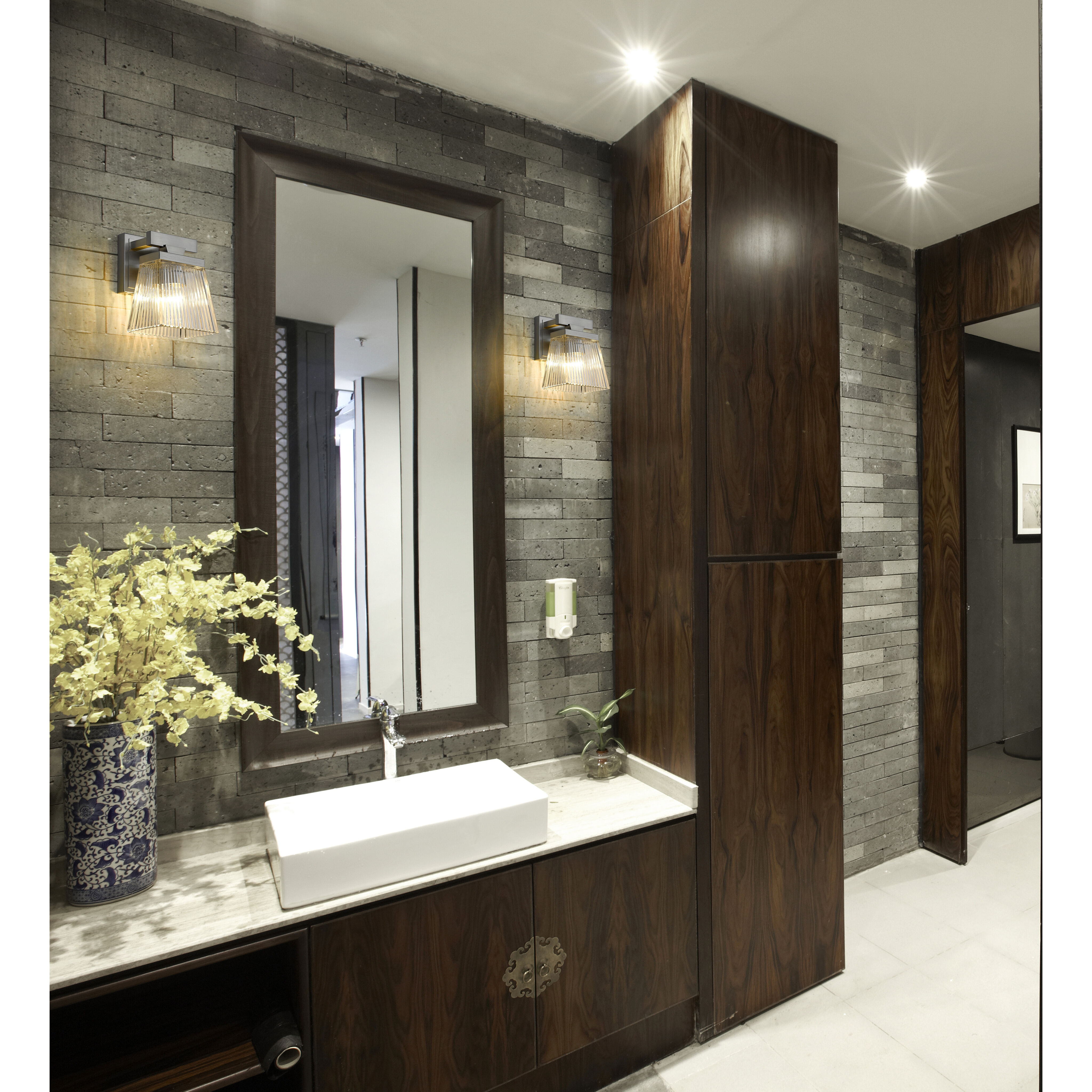 Astor 1 Light 5.75 inch Brushed Nickel Wall Sconce Wall Light