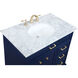 Americana 36 X 21.5 X 35 inch Blue Vanity Sink Set