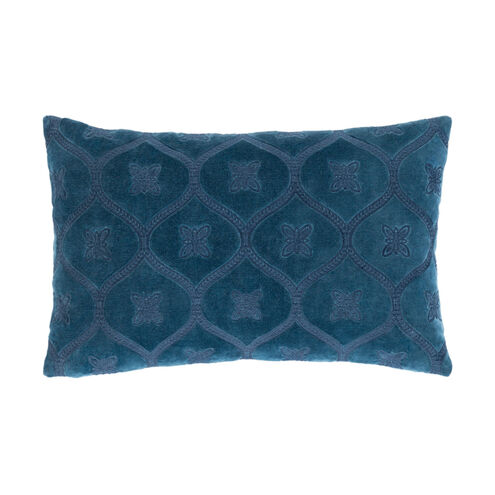 Toulouse 20 X 13 inch Dark Blue/Denim Pillow Kit, Lumbar