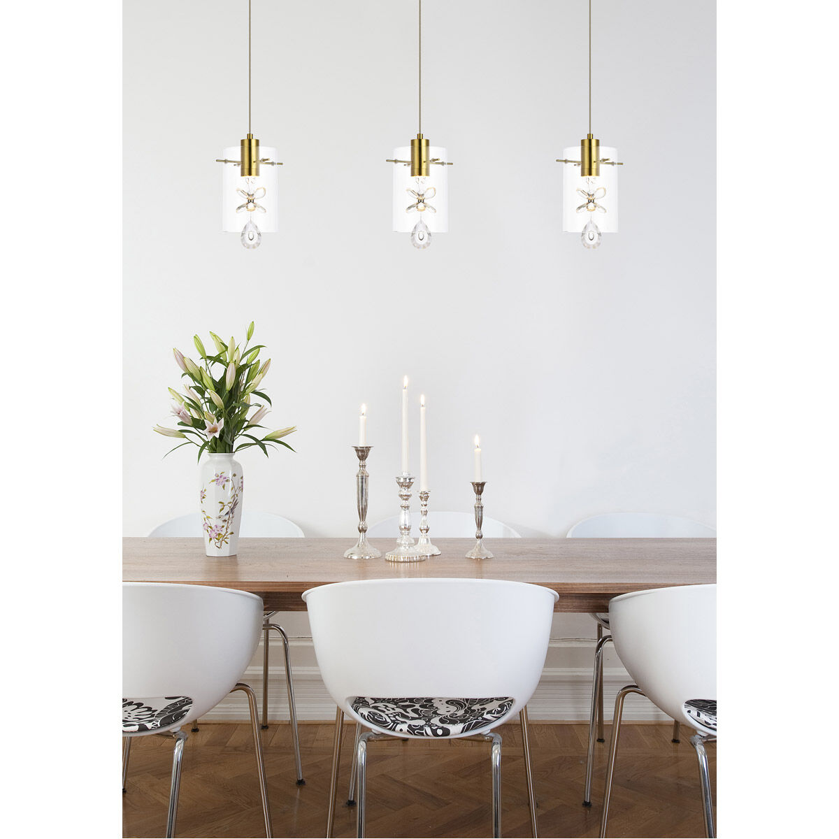 Hana 1 Light 6.5 inch Gold Pendant Ceiling Light