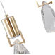 Canada 10 Light 10 inch Brushed Gold Chandelier Ceiling Light