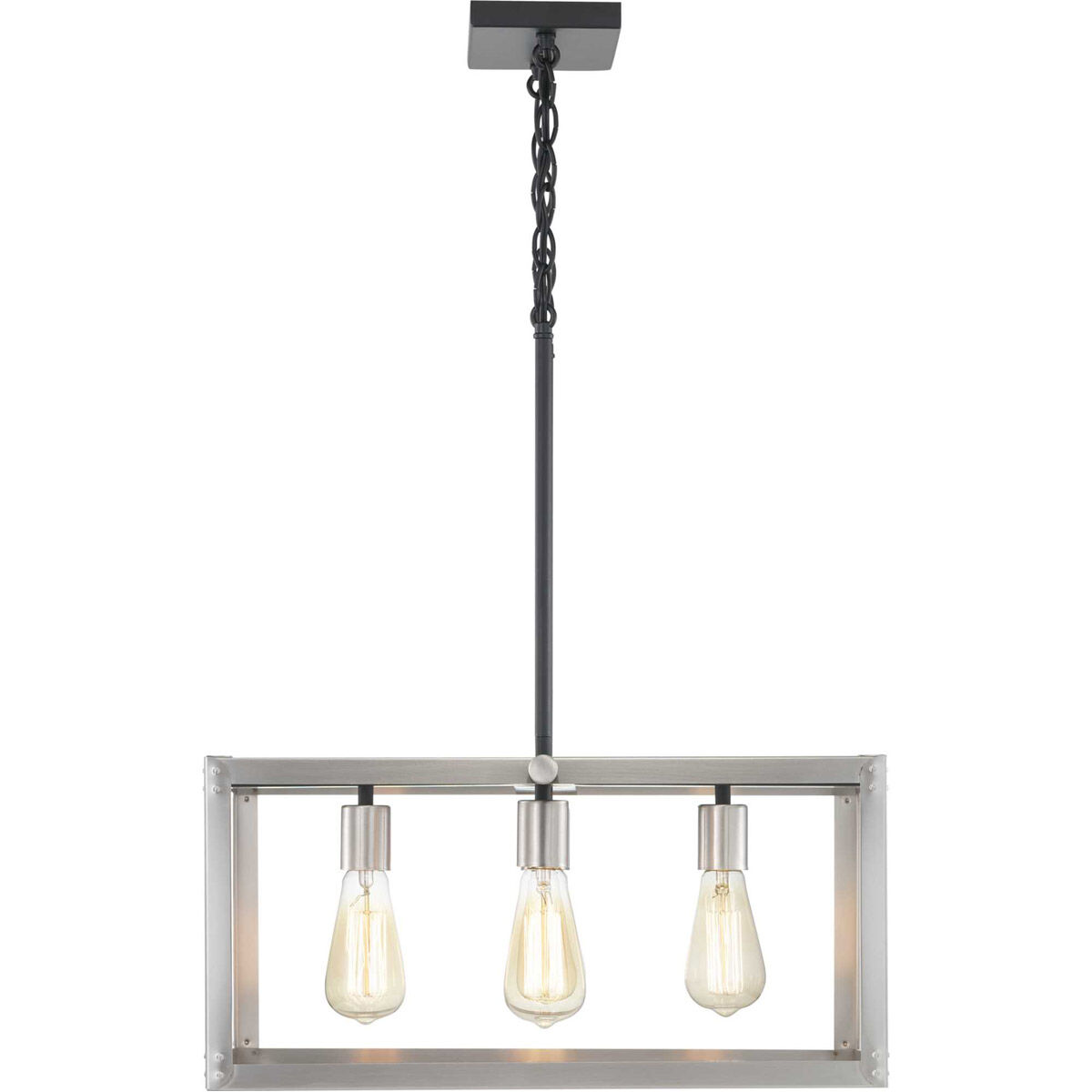 Union Square 4 Light 20 inch Stainless Steel Chandelier Ceiling Light, Design Series