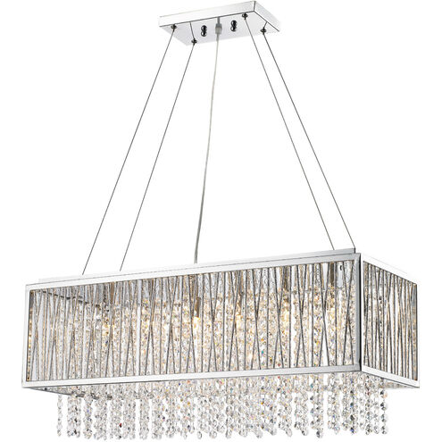 Canada 6 Light 9 inch Chrome Chandelier Ceiling Light
