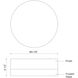 Bedford LED 5.88 inch Black Flush Mount Ceiling Light, Round