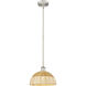 Edison Bristol Natural II 1 Light 11.75 inch Mini Pendant
