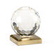 Lisa Kahn Clear/Brass Decorative Accent, Large
