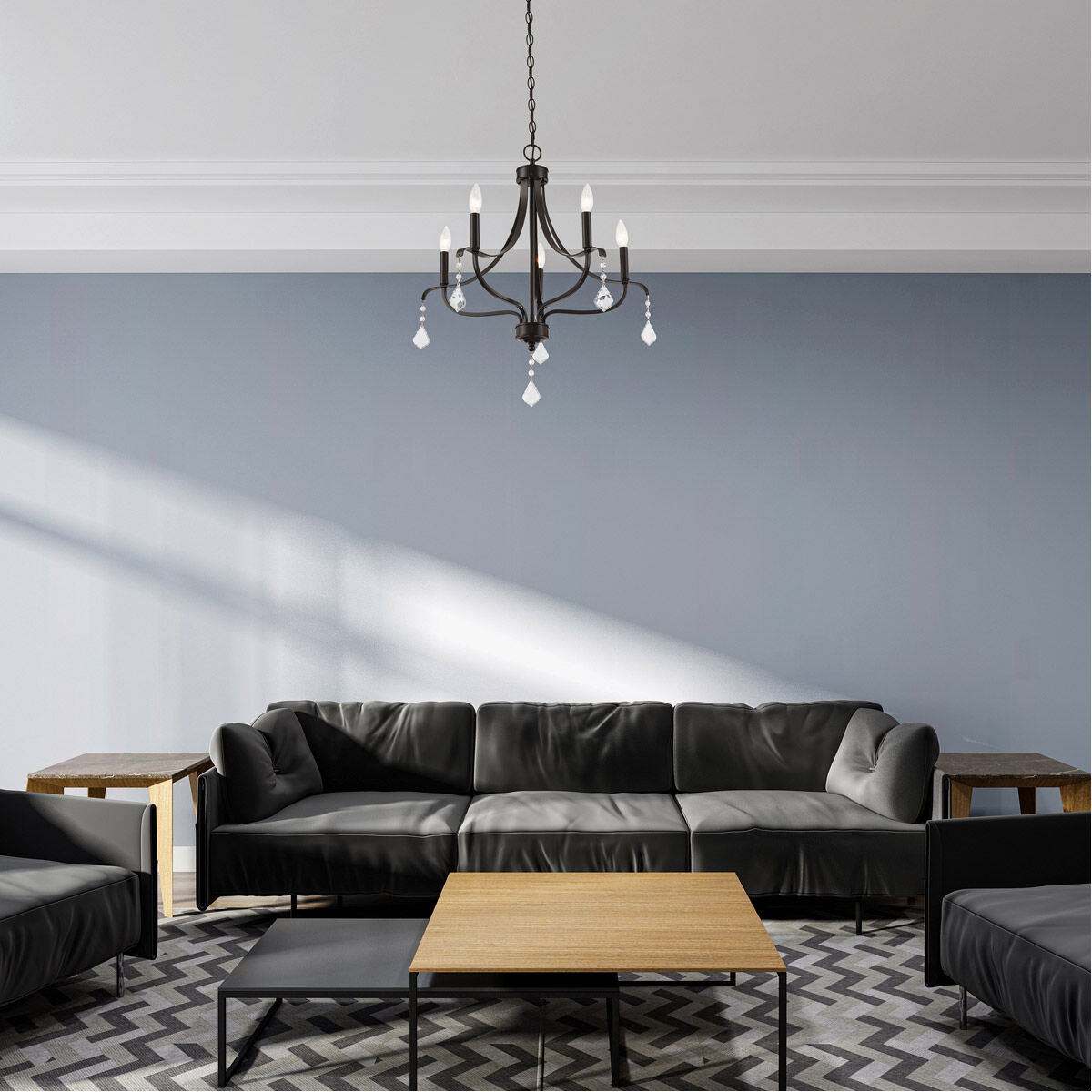 Laurel 5 Light 24 inch English Bronze Chandelier Ceiling Light