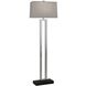 Doughnut 59.75 inch 150.00 watt Antique Silver Floor Lamp Portable Light in Smoke Gray