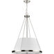 Saffert 3 Light 22 inch Brushed Nickel Pendant Ceiling Light, Design Series