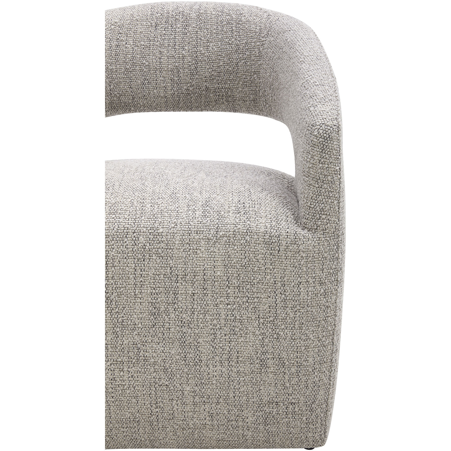 Barrow Grey Storm Dining Chair, Rolling