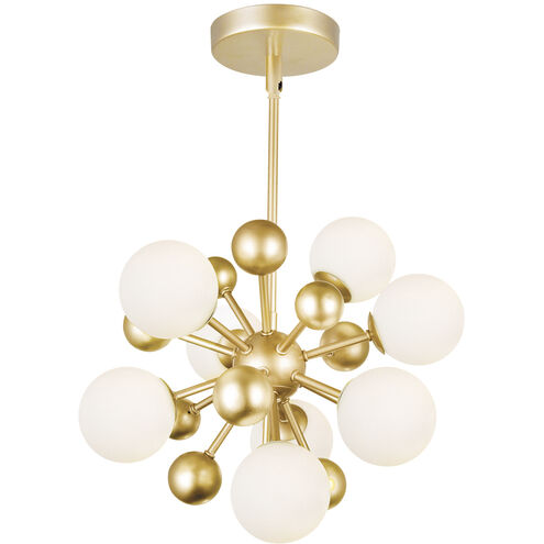 Element LED 16 inch Sun Gold Chandelier Ceiling Light