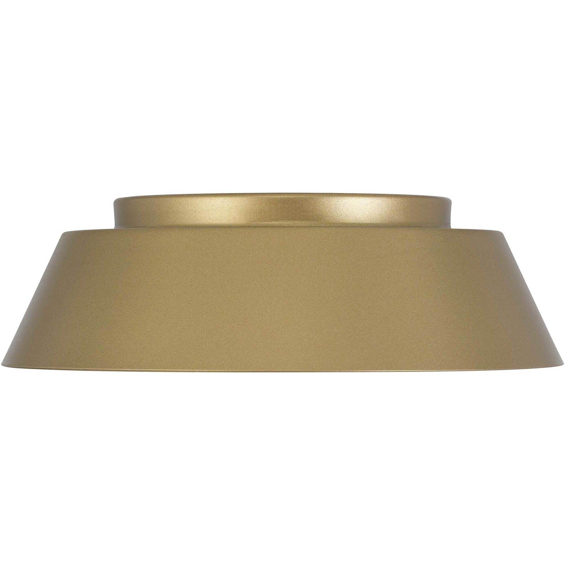 Pez LED 11 inch Painted Brass Outdoor Flush Mount