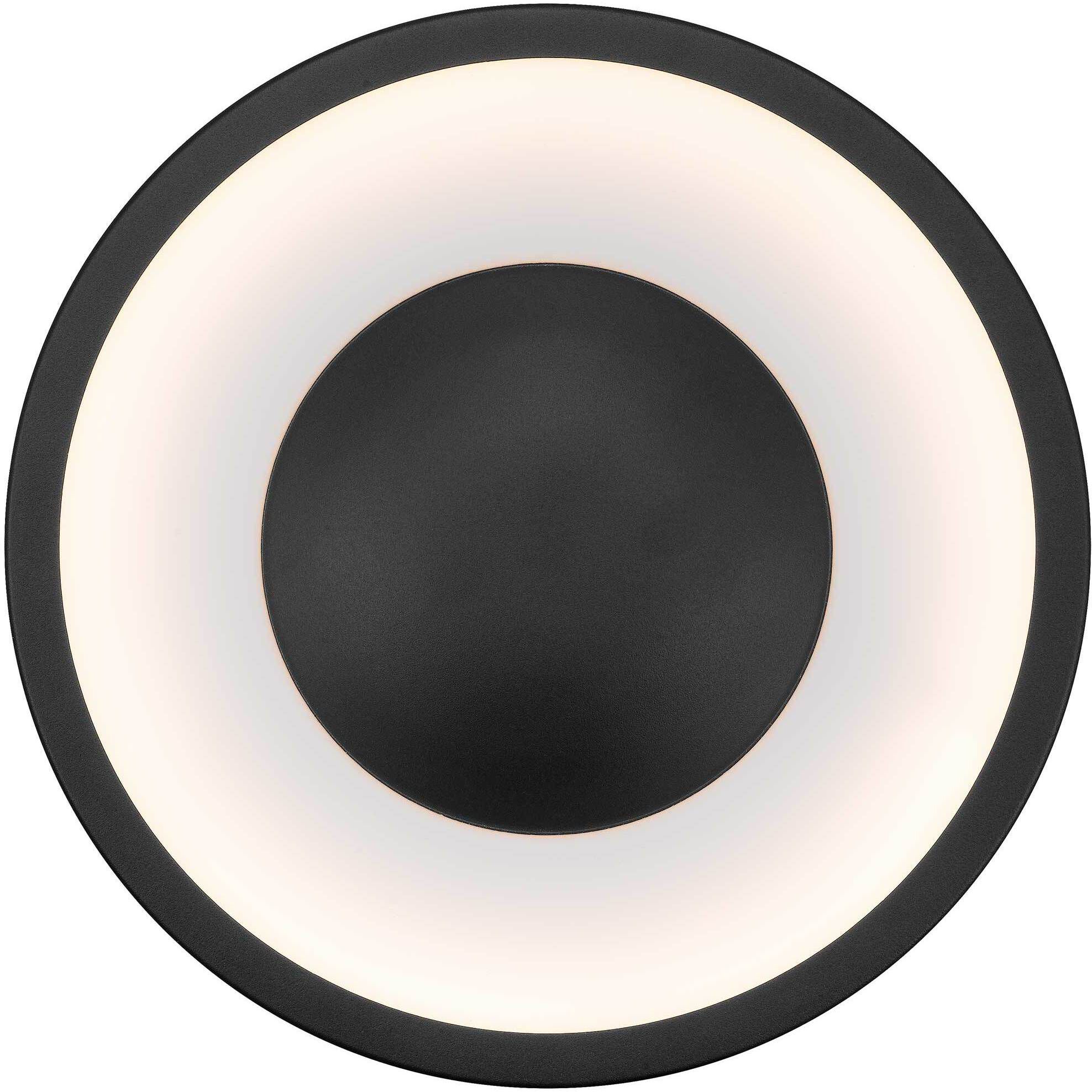 Stellar LED 11 inch Sand Black Outdoor Flush Mount