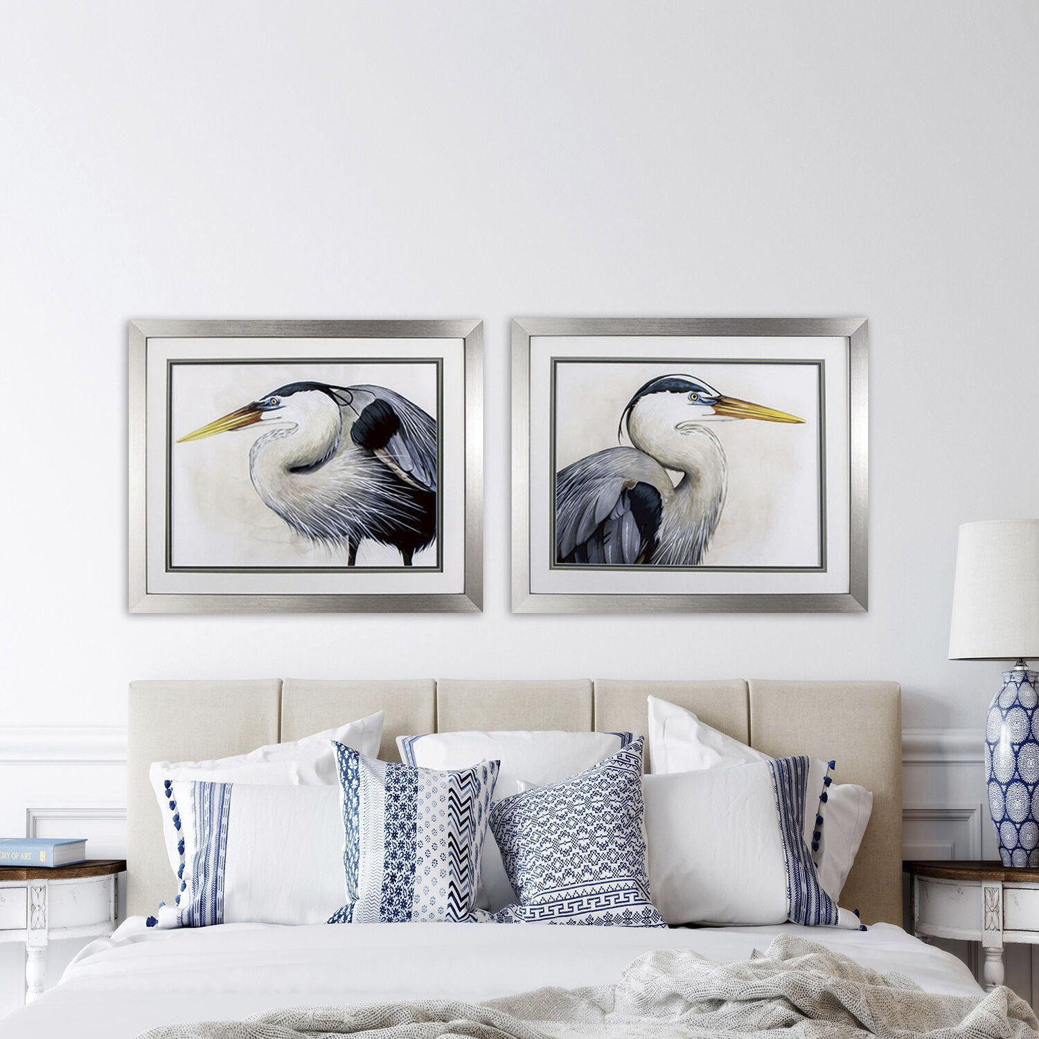 Waterside Blue and Green Framed Art, Propac