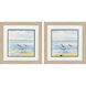 Sandpiper Beach Blue and Green Framed Art, Propac